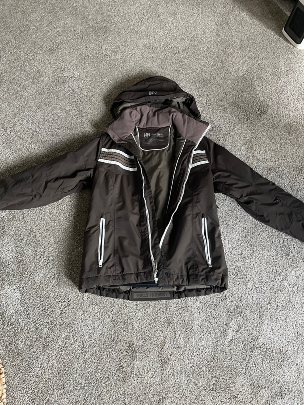 Helly Hansen Brown and white Ski jacket M/M